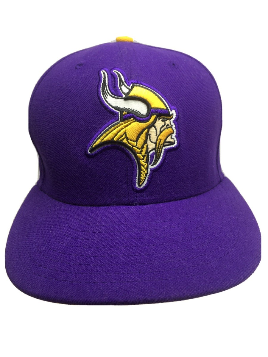 Minnesota Vikings Hat New Era Fitted Size 7 Purple Great Condition
