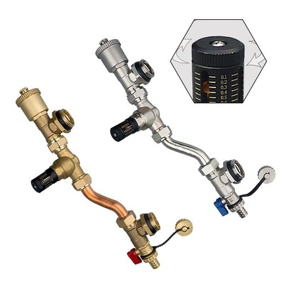Differential Pressure Valve with Automatic Venting for Heating Systems