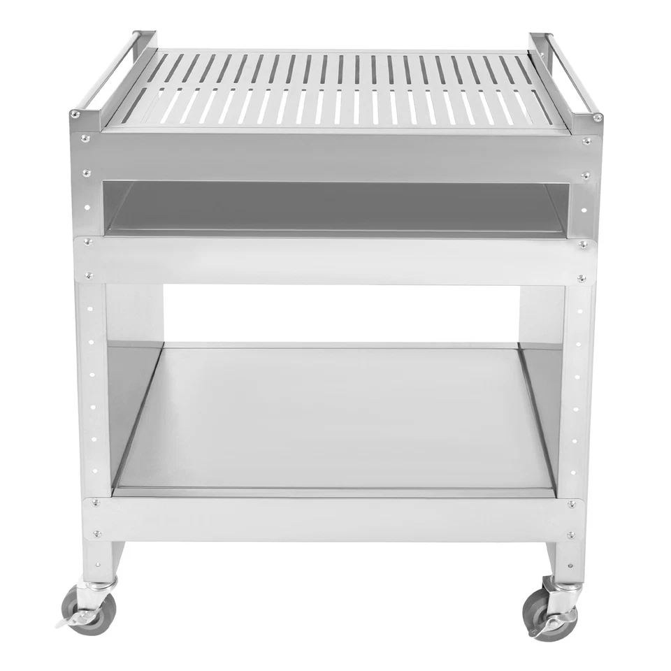 Outdoor Grill Cart with Storage, Rolling Bar Cart Movable Kitchen Island for BBQ - Image 4 of 4