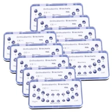 10 Kits Dental Orthodontic Metal Brackets Standard MBT 022 Slot 3 4 5 with Hooks
