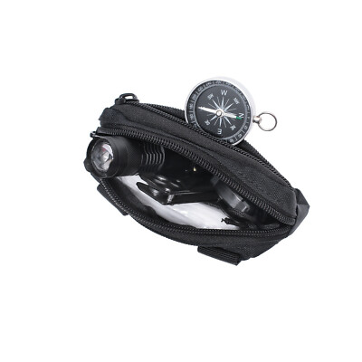 2-Pack Tactical MOLLE Pouches - Compact Utility Bags For Hiking & Outdoor Gear