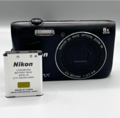 Nikon COOLPIX S3700 black | Mint Condition from Japan | CCD Sensor