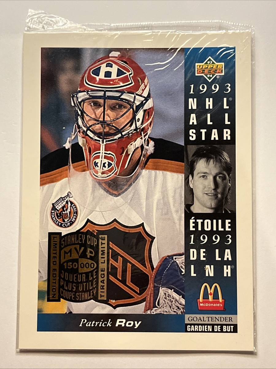 1993 Upper Deck McDonalds McD-23 Patrick Roy NHL Allstar Oversized
