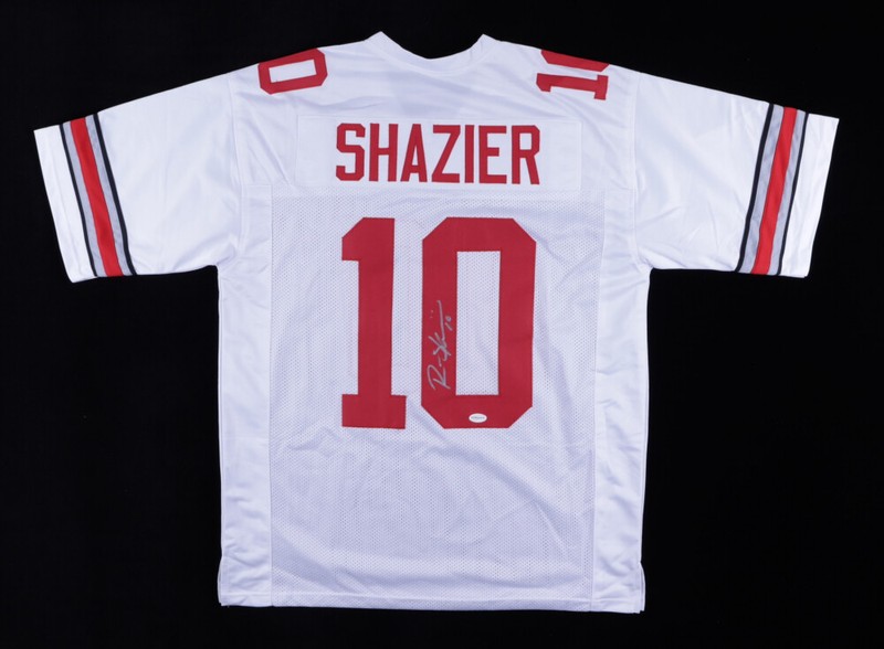 Ryan Shazier Signed Ohio State Buckeyes White Jersey (TSE Hologram) Linebacker 