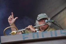 Thijs van Leer of Focus live on stage at High Voltage Festival in  - Old Photo 2