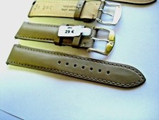 Bracelet De Montre Vintage ZRC En Cuir Véritable - Largeur 16mm, Boucle Déployante, Couleur Noir/marron/bordeaux