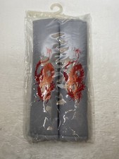 Red Dragun Seatbelt Covers   Grey   Set Of 2