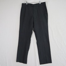 Apt 9 Pants Mens 30x30 Dress Slacks Suit Business Formal Flat Front Dark Gray
