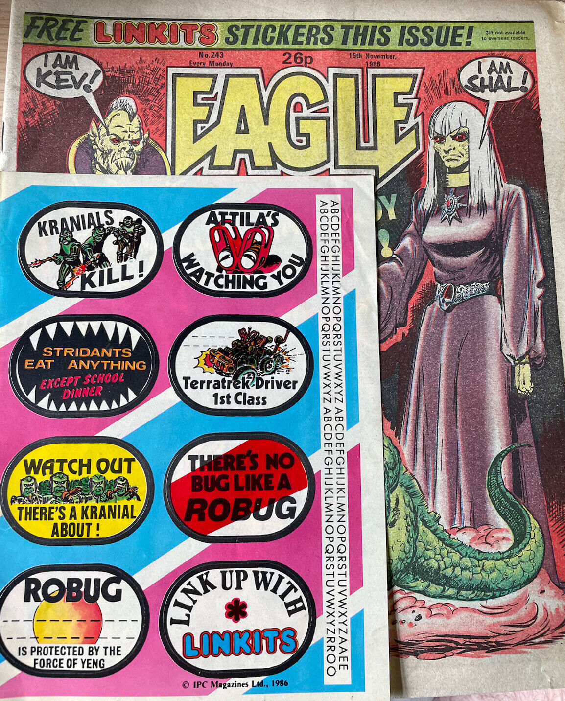EAGLE Comic 1986 - Issue Number 243.