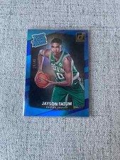 2017 Panini Donruss Jayson Tatum Rated Rookie Blue Laser Holo 0/49
