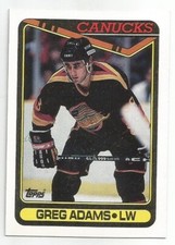 GREG ADAMS 1990-91 TOPPS CARD NM-MT+ CONDITION