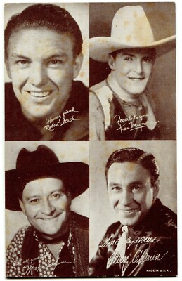 1956 All-Star Cowboys Exhibit - Robert Stack, Ken Maynard, Max Terhune, O'Brien