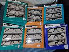 Design Optics by Foster Grant Dax Plastic Rectangle Reading Glasses 3-pack
