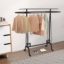 Clothing Display Stand Clothing Rack Commercial Clothes Hanging Rack Black SALE