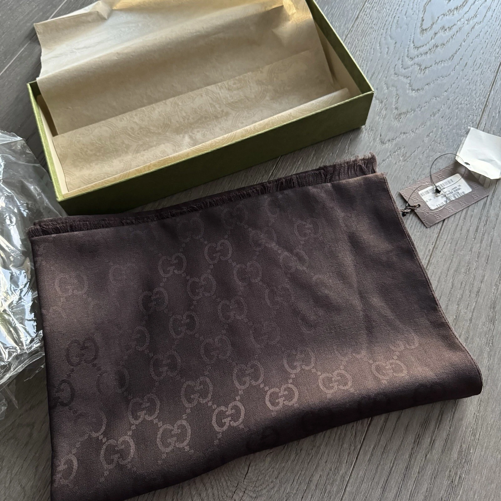 Foulard Gucci en laine et soie