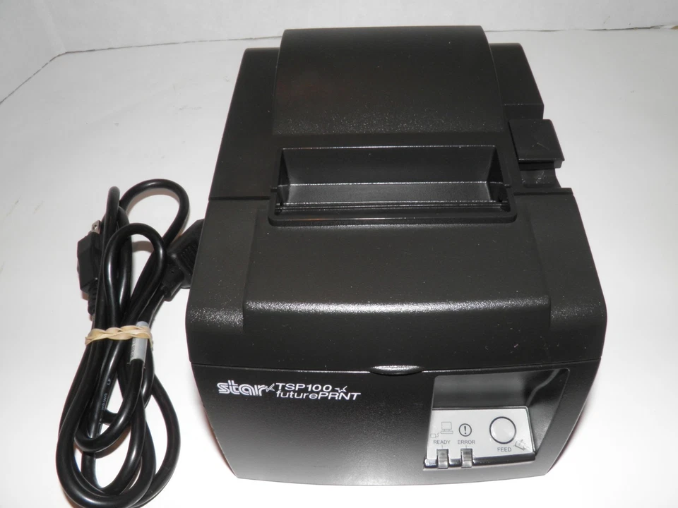  Star TSP100 Thermal POS Receipt Printer Ethernet w Power Cord Model 143LAN - Image 2 of 4