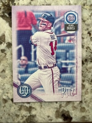 2018 TOPPS GYPSY QUEEN MISSING BLACKPLATE CARD ATLANTA BRAVES RIO RUIZ #72