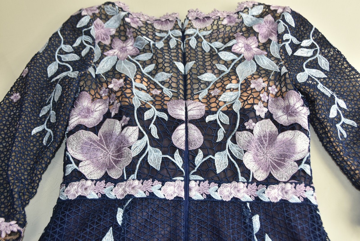 Marchesa Notte Dress, Navy / Regular 0 (XS)