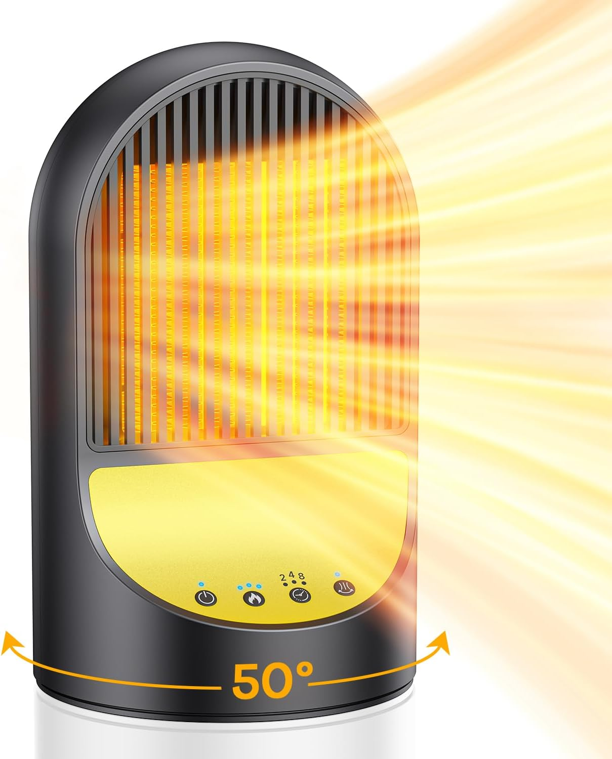 Portable Space Heater, 1500W Small Electric Heaters for Indoor Use, PTC Ceramic