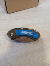 Faithfull FAITKRPOCK5B Pocket Knife with Blade Storage,Blue
