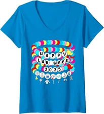 Mystery Machine of Diagnostics Lab Week 2025 Med Lab Ladies' V-Neck Tshirt