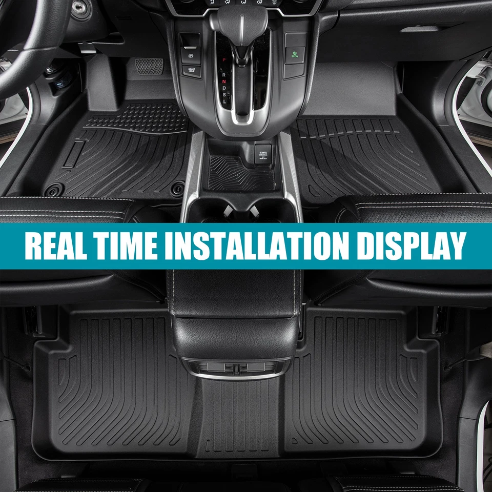 3D TPE Floor Mats For 2013-2018 Lexus ES350 ES300H All Weather Liners Waterproof - Image 2 of 4