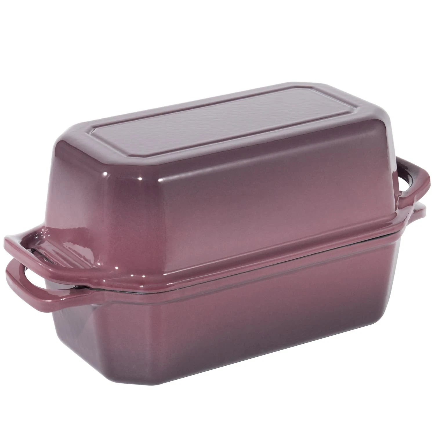 Flavehc Bread Pan Cast Iron Loaf Pan with Lid Bread Loaf Pan 8.5x4.5 Inch Loa...