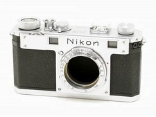 Nikon S 35mm Rangefinder Film Camera Silver Body Nippon Kogaku from Japan
