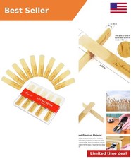 10 Pack Professional Alto Saxophone Reeds with Plastic Box
