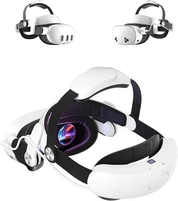 Head Strap for Oculus Meta Quest 3/3S with Battery, Adjustable VR Accessories wi