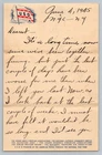 1945 WWII USO Soldier Love Letter NYC New York Ephemera WW2 Military Letterhead