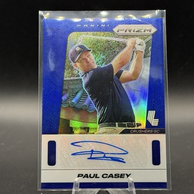 2025 Panini Prizm Liv Golf - Throwback Signatures Paul Casey Blue /99 #TS-PC