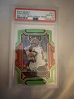 2021 Panini Select - #201 Tom Brady -Die Cut Neon Green Prizm-PSA 10 170/349