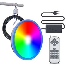 12V 30W LED Submersible LED Lights w/ Remote Color Changing Pool Light Bulb