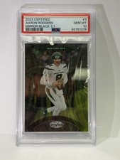 Aaron Rodgers *1/1* 2023 Panini Certified Mirror Black *PSA 10* #3 Jets NFL