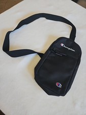 Champion Command Logo Zip Sling Bag Black