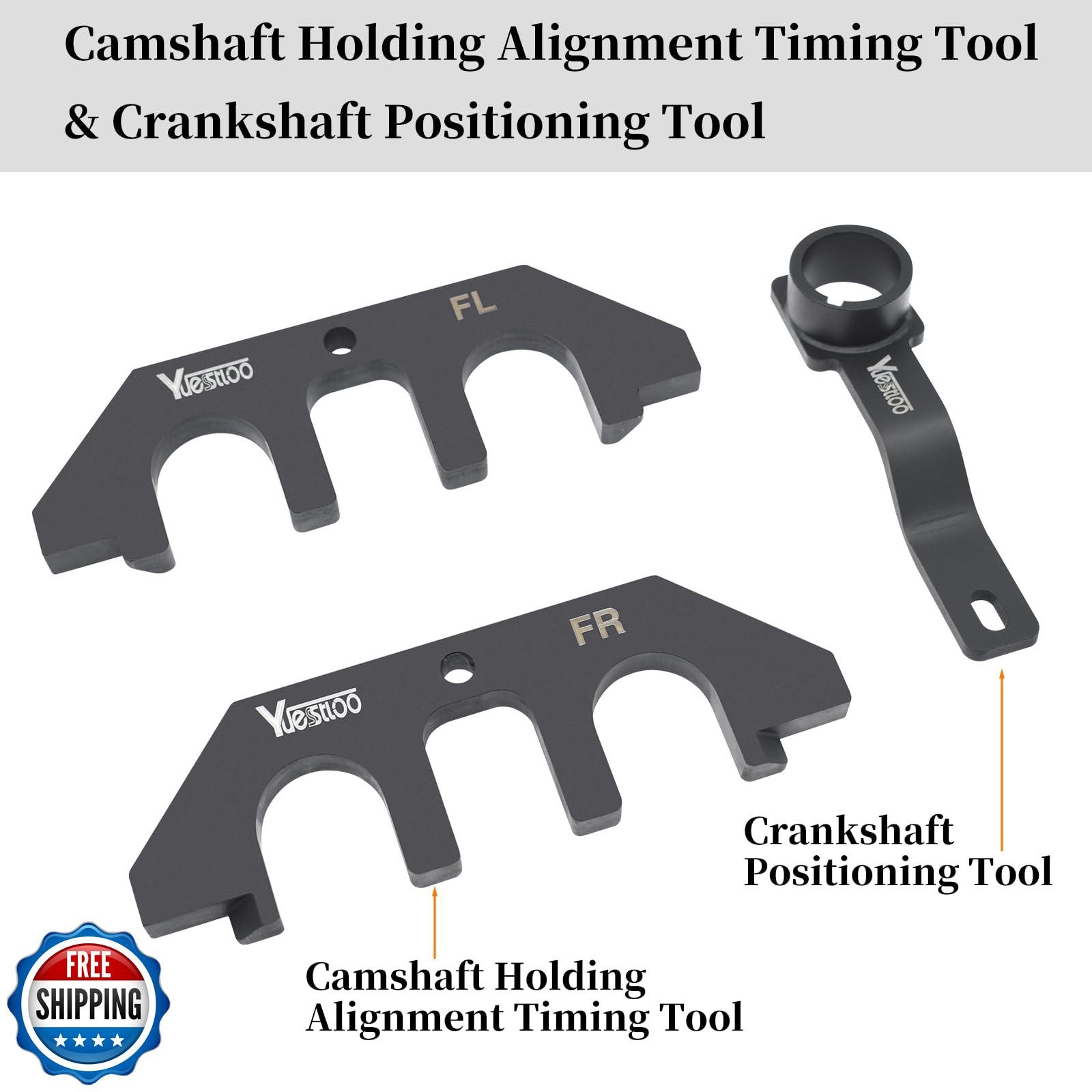Yuesstloo 3Pcs Camshaft Alignment Holding Timing Tool and Crankshaft Position