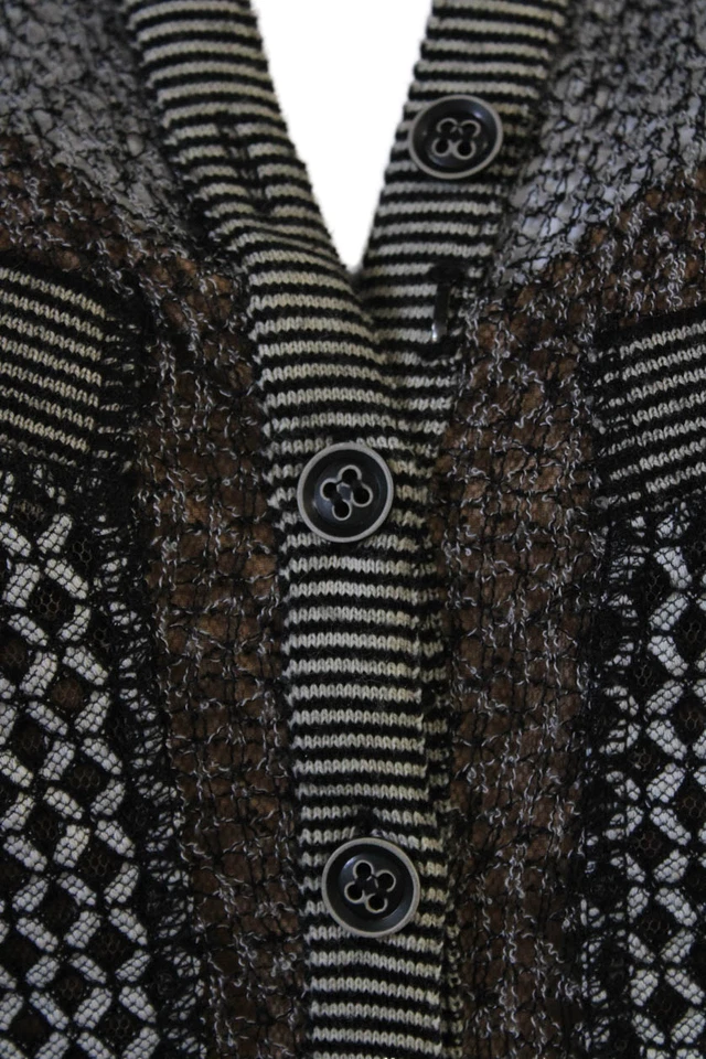 Byron Lars Womens Fit & Flare Shirt Dress Black Floral Boho Size 2 - Image 4 of 4