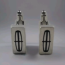 New Lincoln Car Vehicle Auto Silvertone Cufflinks