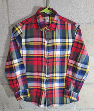 Gap Kids Long Sleeve Button Up Plaid Boys Flannel Shirt Size L