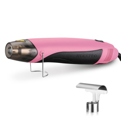 #ad WORKPRO 400W Corded Heat Gun Mini Hot Air Gun Reflector Nozzle 2 Temp Setting US $21.99