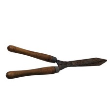 Vintage Serrated Hedge Shears Unbranded Wood ...