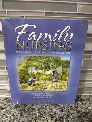 Family Nursing Research Theory PB Book Marilyn R Friedman Book Health