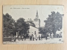 Cpa Ygos , place de l'église