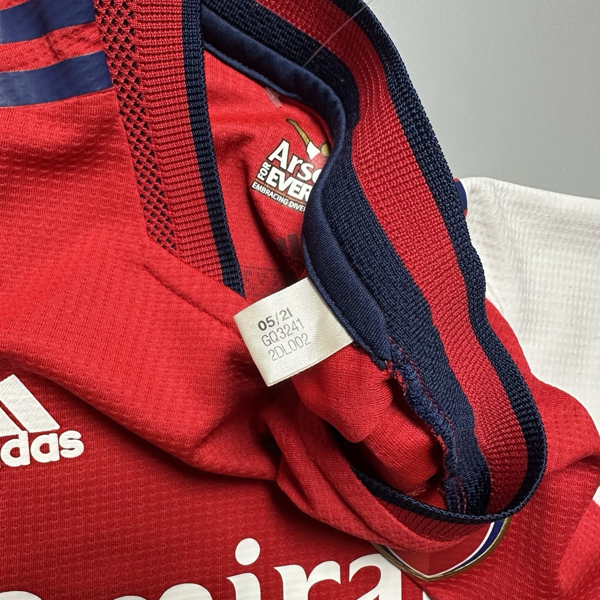 ARSENAL ADIDAS 2021/2022 FOOTBALL HOME JERSEY #10 SMITH ROWE SIZE