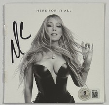 MARIAH CAREY SIGNED AUTOGRAPHED HERE FOR IT ALL SIGNED CD BOOK BAS BECKETT COA