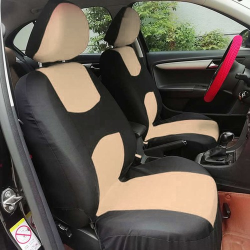 Ι Beige Black 9pcs Auto Cover Protector Set Breathable Dustproof Accessory - Picture 8 of 12