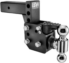 Trailer Hitches Dual Ball Pintle Tow Stow - Fits 2.5 Receiver Dual Ball 2
