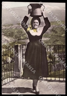 Pescara Sant'Eufemia a Maiella Local Costume PIEGHINE FG Photo Postcard GM1497
