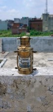 Marine Cargo Light Great Britain 1939~Hanging Oil Lamp Brass & Tin Ship Lantern